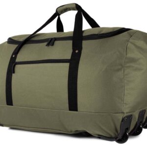 Norländer S.G. Reistas XL Met Wielen RPET Olijfgroen - weekendtas