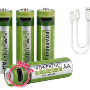 4-PACK USB-C Oplaadbare Batterijen AA Of AAA