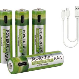 4-PACK USB-C Oplaadbare Batterijen AA Of AAA AAA