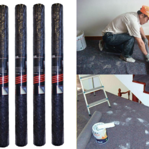 5x GS stucloper vilt 10 meter x 100cm - Absorberend afdekzeil - 100% herbruikbaar