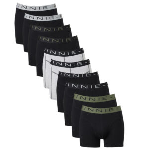 Vinnie-G Boxershorts Voordeelpakket 10-pack Black / Forest Green / Grey-L