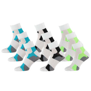 Xtreme Fietssokken Quarter 9-pack Multi White-35/38