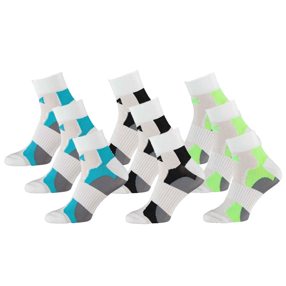 Xtreme Fietssokken Quarter 9-pack Multi White-35/38
